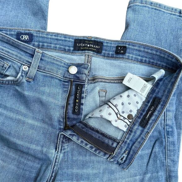 Lucky Brand Ava Skinny Jeans Women's Size 8 Blue Denim Medium Wash - Picture 7 of 11